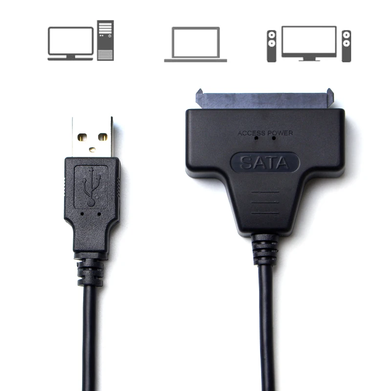 Адаптер 50 см для ПК ноутбука SATA2.0 SATA3.0 2 5 &quotHDD SDD драйвер жесткого диска конвертер