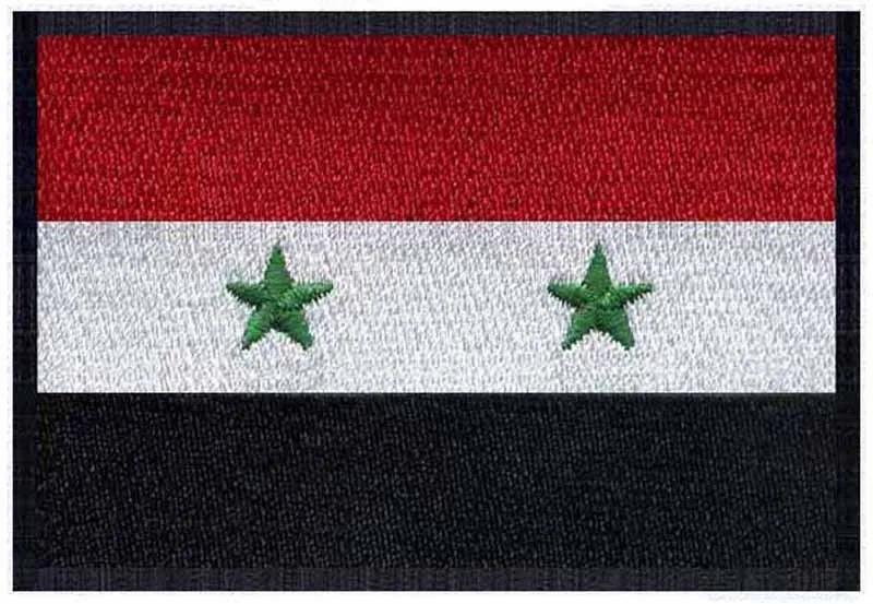 

Embroidery flag patches Syria iron on logos 3" wide /patch army/embroidered flag/iron patch for kids
