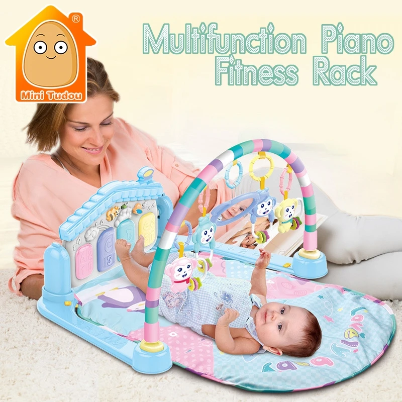 

Baby Toys 0-12 Months Developing Mat Activity Gym Educational Puzzle Kids Rug Fitness Frame Carpet Mats For Children