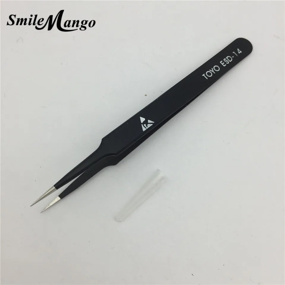 

SmileMango anti-static TOYO ESD 14 Tweezers Set welding aids for soldering stations