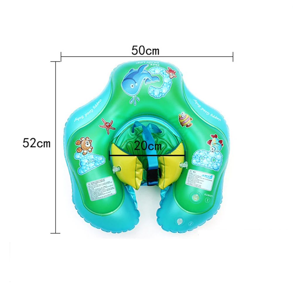 Экологически чистое Надувное детское плавающее кольцо для плавания для детей от 1,5 месяцев до 3 лет