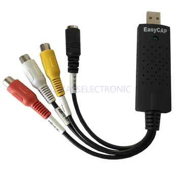 

2017 new usb analog to digital video converter convert any analog RCA audio video DVD VHS to MP3 through PC Free shipping