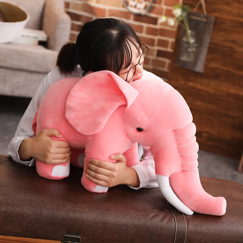 MIAOOWA 1PC 40CM Kawaii Elephant Animal Stuffed Plush Doll Baby Soft Pillow Elephant Plush Toy Children Birthday Gift Home Decor MIAOOWA 1PC 40CM Kawaii Elephant Animal Stuffed Plush Doll Baby Soft Pillow Elephant Plush Toy Children Birthday Gift Home Decor