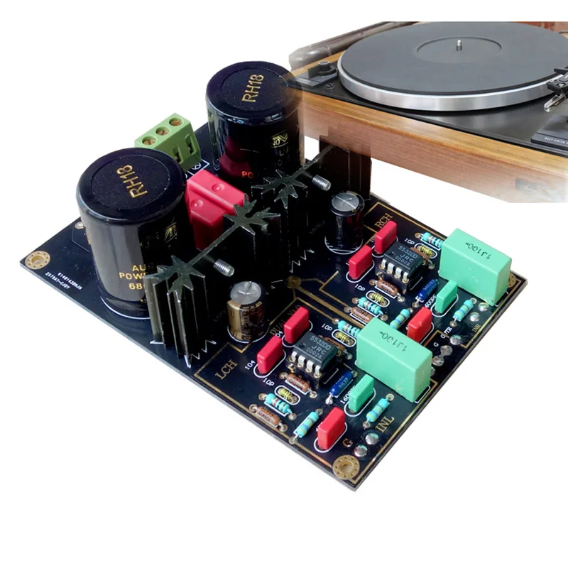 Виниловый проигрыватель мм MC phono усилитель reference Германия двойной цепи DIY kit/готовая T0038