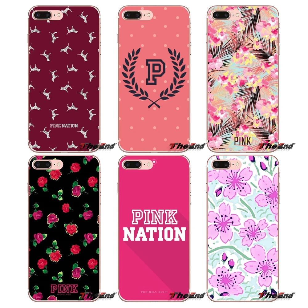 

TPU Covers Victorias Secret Pink Wallpaper For iPhone X 4 4S 5 5S 5C SE 6 6S 7 8 Plus Samsung Galaxy J1 J3 J5 J7 A3 A5 2016 2017