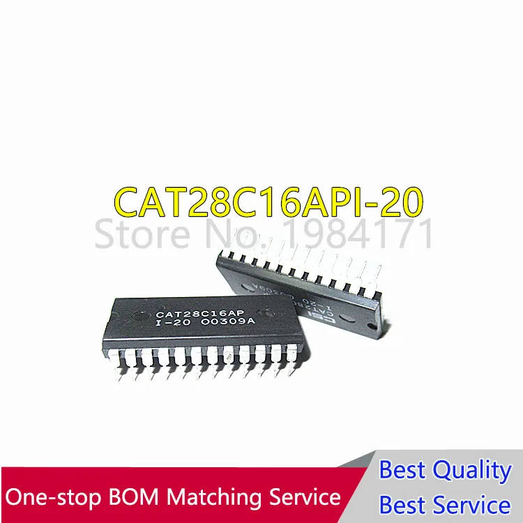 

2Pcs CAT28C16API-20 CAT28C16AP-20 28C16 New Original In Stock 16K-Bit CMOS PARALLEL E2PROM IC NEW