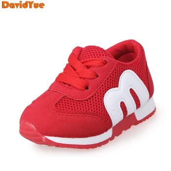 

davidyue New kids Girls Boys sneakers Shoes baby Fashion mesh causual flat sneakers loafers shoes 4 color