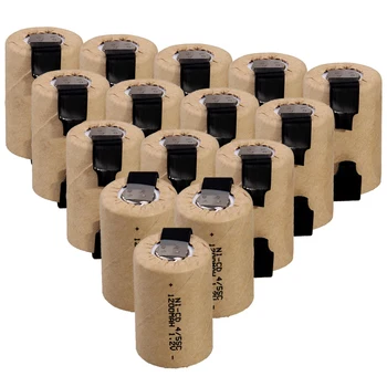 

Real capacity 15 pcs 4/5 SC battery 1200mah 1.2V NICD 4/5 SUBC batteries for power tools for BOSCH for DEWALT for CASALS