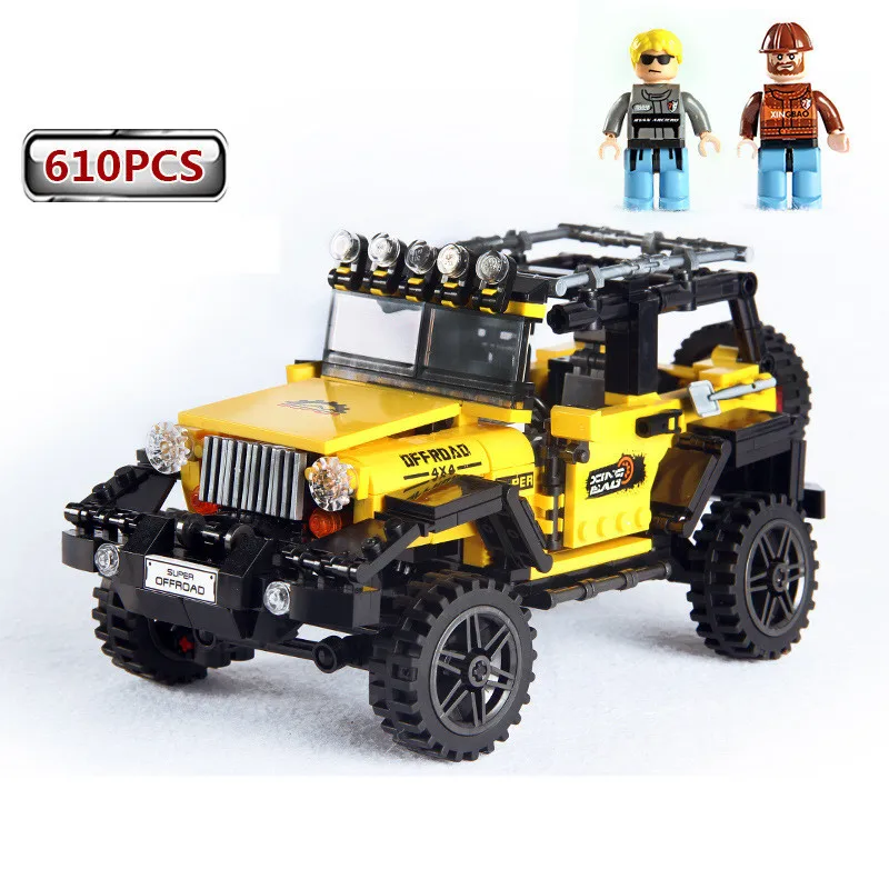 New 610pcs Offroad Adventure Set Legoings Model Building Blocks Car Series Bricks Toys For Kids Educational Gifts | Игрушки и хобби