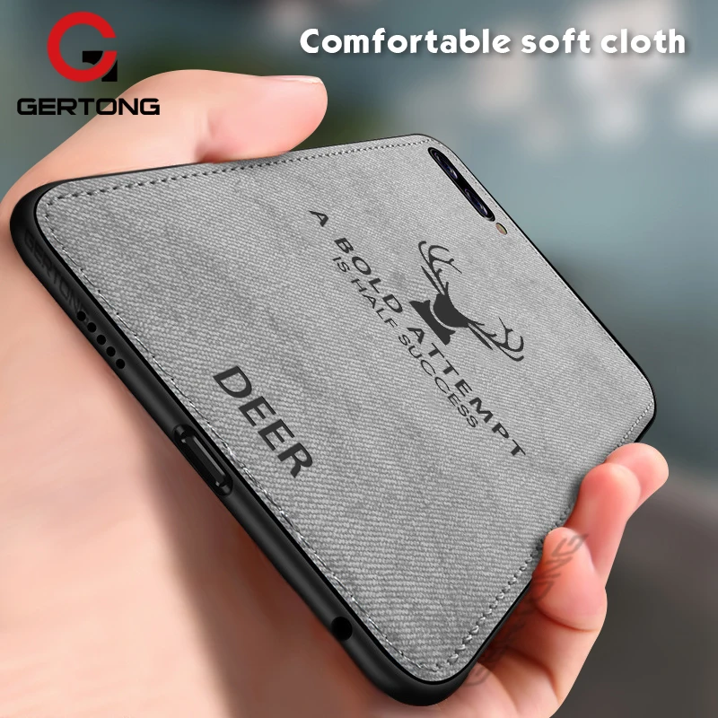 

Fabric Cloth Texture Soft Phone Case For Huawei Honor 10 8X Max 8C 8 Lite Nova 3i 3 3e P Smart Plus Deer Patterned Cover Fundas