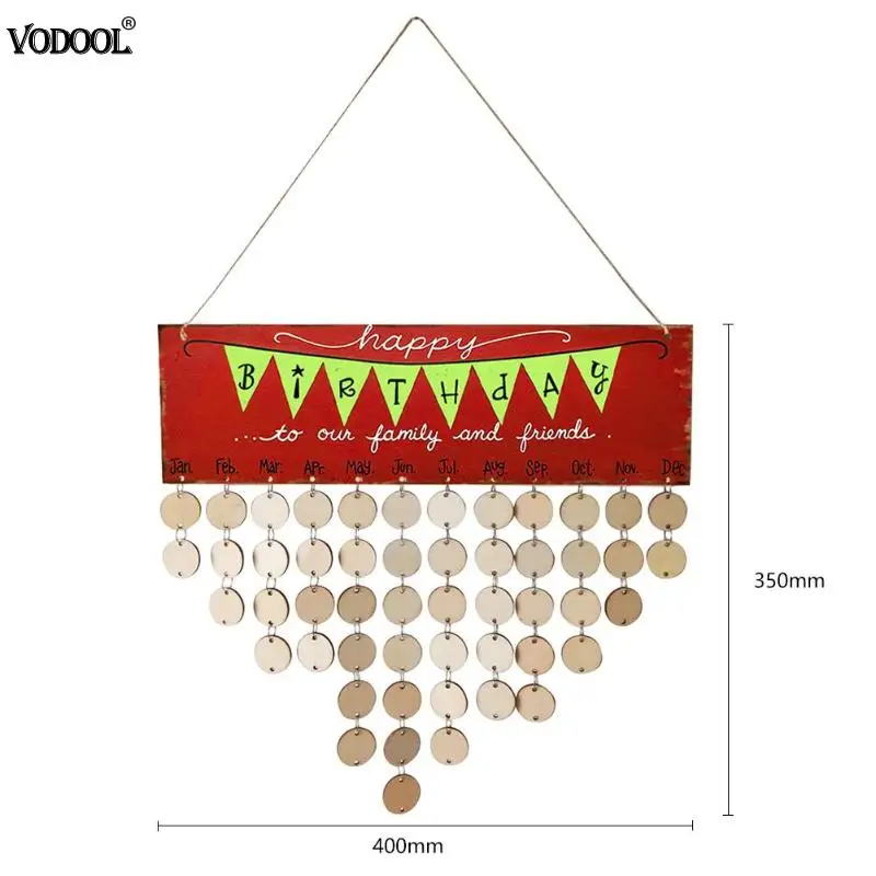 Сделай Сам деревянный настенный деревенский календарь специальная Дата День рождения знак напоминание