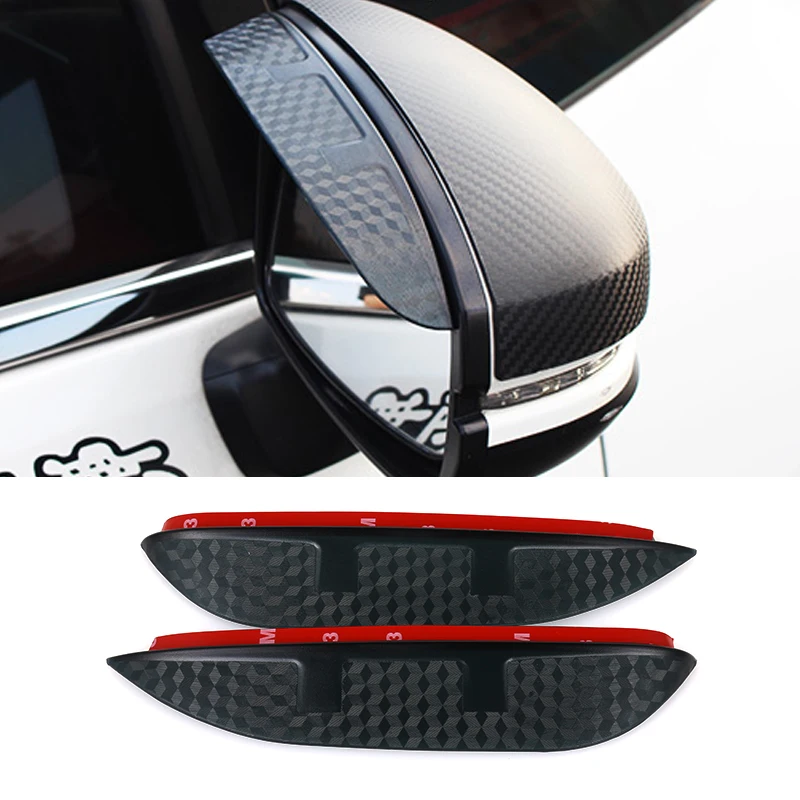 

Car Styling Carbon rearview mirror rain eyebrow Rainproof Flexible Blade Protector Accessory For TOYOTA COROLLA 2008-2011