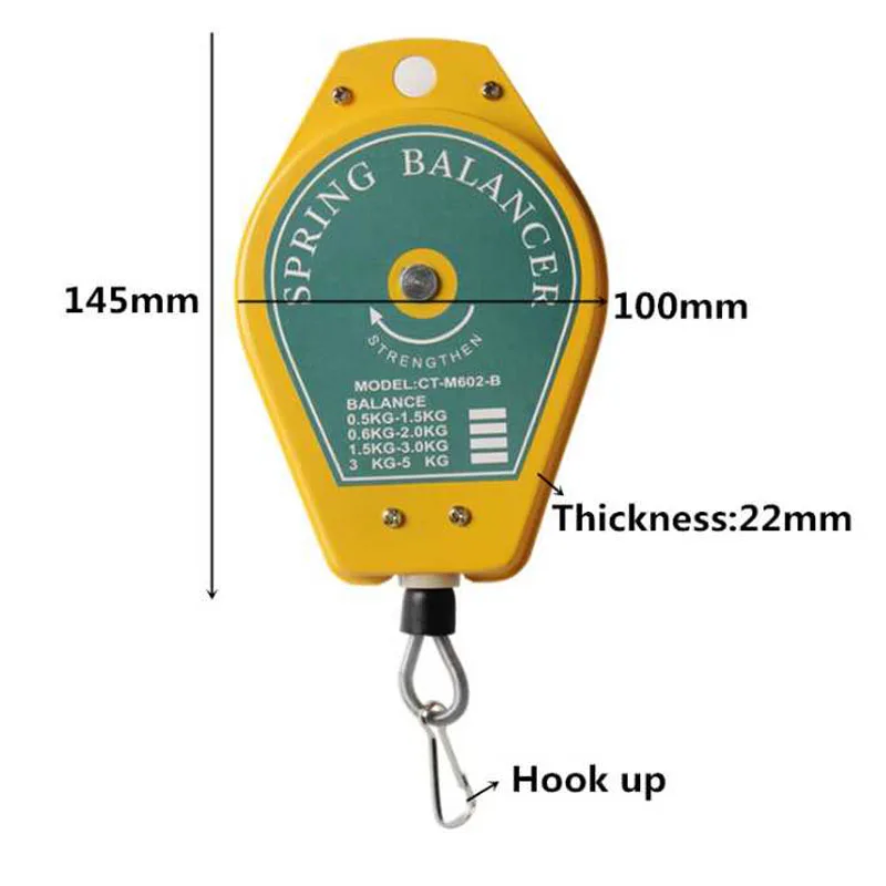 Выдвижной пружинный балансировочный инструмент, подвесной держатель, аксессуары для фурнитуры, эргономичный подвесной выдвижной держатель, вес 0,3-1,5 кг