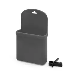 Uxcell серый силиконовый вентиляционное отверстие крепление телефона мешочек коробка для хранения w крюк автомобиля