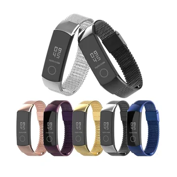 

Rose Gold Metal Strap for Huawei Honor Band 4 Strap Smart Accessories Stainless Steel Wristband for Honor Band 4 Bracelet