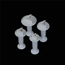 4 шт./партия прямоугольная Пластиковая форма для вырезания формы для торта Форма для помадки инструменты для украшения торта инструменты для сахарного ремесла Инструменты для выпечки