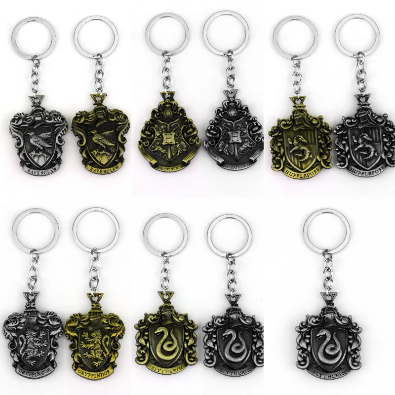 

Magic Academy Badge label keychain Blessing Twilight Harri Potter Hogwarts logo keychain Exquisit Movie Magic Badge Pendant gift
