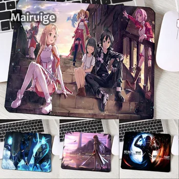 

Mairuige Cute Lovely Anime Girls Pattern mousepad SAO Sword Art Online Japan Anime Comic Mmouse Mat Pad To Decorate Pc Tabletop