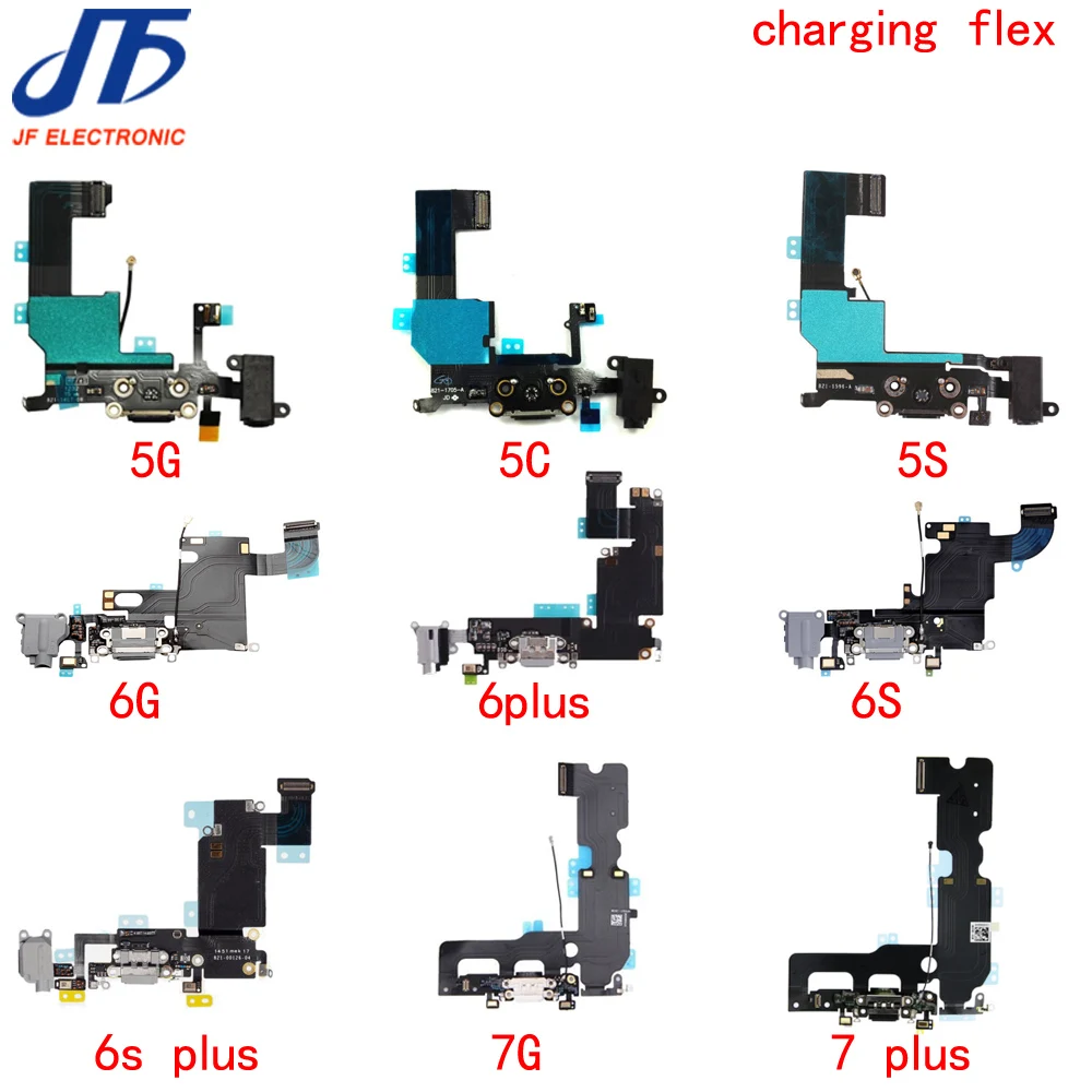 Replacement Charging Flex Cable For iPhone 5 5c 5S 6 6S plus 7g 7plus