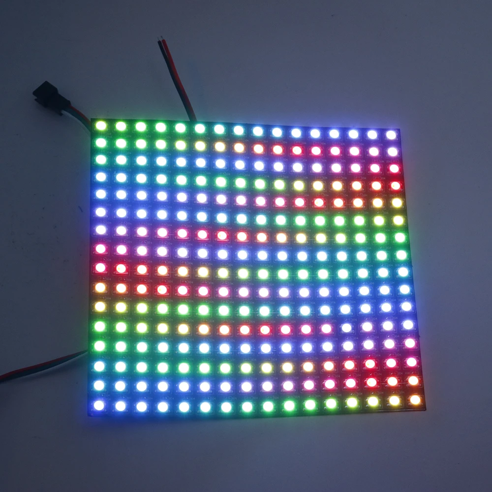 RGB светодиодная матричная панель WS2812 5050 SMD 16*16 пикселей 256 Цветная цифровая