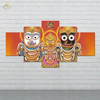 

Hindu God Lord Wall Art HD Prints Canvas Art Painting Modular Picture And Poster Canvas Painting Decoration Home 5 PIECES