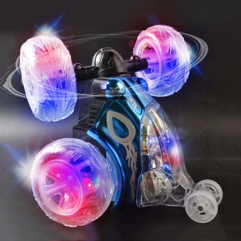 CIADAZ Carro de acrobacias de controle remoto brinquedo de carro RC com  luzes LED piscando 360 ° para crianças meninos meninas : :  Brinquedos e Jogos