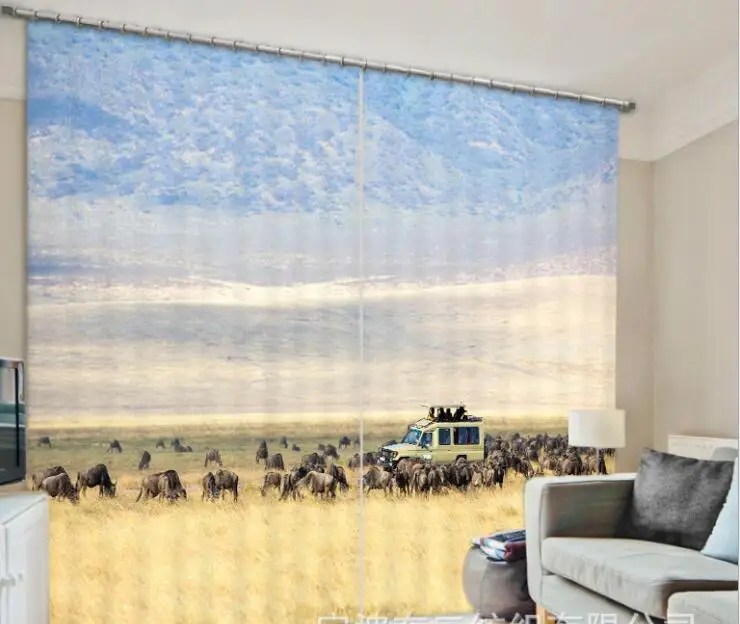

Herd Luxury Blackout 3D Window Curtains For Living Room office Bedroom Customized size Drapes Cortina Rideaux Cushion cover
