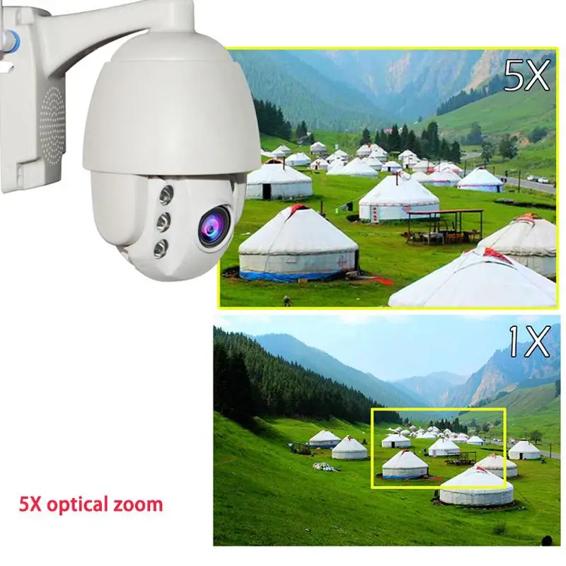

HD 1080P 2MP 360 Degree Wifi Wireless IP Camera Outdoor Indoor Security Camera Waterproof Night Vision PTZ Zoom Camera Monitor