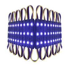 RGB 5050 SMD светодиодный модуль инжекторный свет DC12V 3 светодиодный водонепроницаемый рекламный магазинная вывеска модуль переднего освещения полосы света 20-100 шт