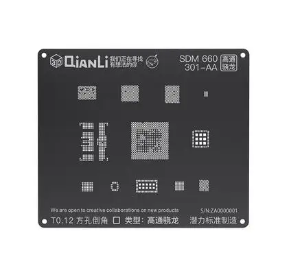 QIANLI iBlack 3D BGA трафарет MTK6582 MSM8917 2AA/8937/8953 1AB/B01-AB/8940 1AA/8916/8909/8939/8996 SDM636/660 Шаблон трафарет для законсервированное растение