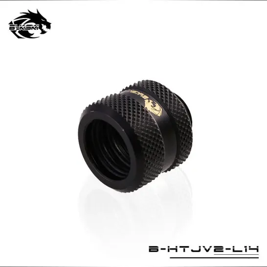 BYKSKI фитинг для жесткой трубки OD12mm/OD14mm/OD16mm ручной компрессионный медный фитинг G1/4' использовать для PMMA/PETG жесткости трубки - Цвет лезвия: Black