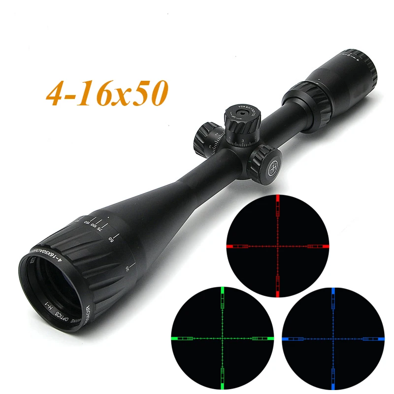 

HAVVKE 4-16X50 AOIR Hunting Scopes Tactical Optics Scope Rifle Scope Hawke 1/2 Mil Dot Reticle Sight for Airsoft Air Guns