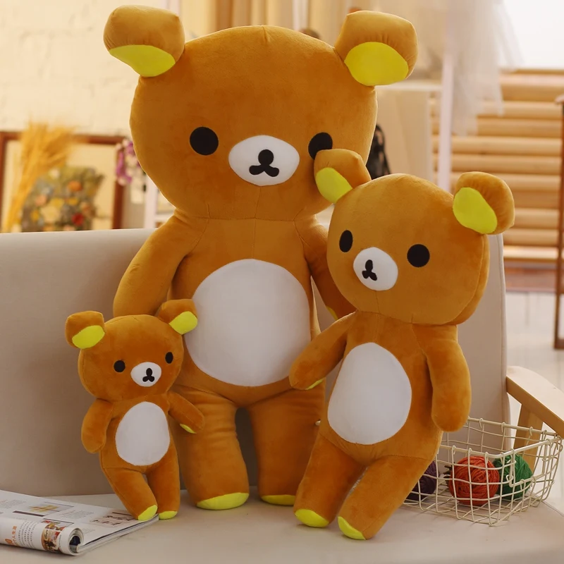 

1pc Hot Sale 80cm Plush Toys San-x Rilakkuma Relax Bear Stuffed Toys Cute Soft Pillow Plush Doll Gifts for Children and Girls