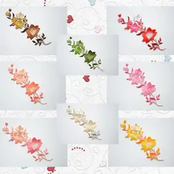 5 шт./лот 16 Цвета для выбора гладить на Вышивка красочные цветок патч Венеция Стиль DIY одежды аппликация