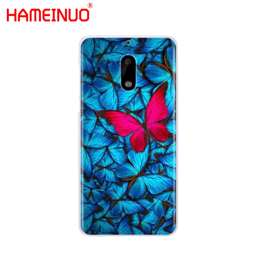 HAMEINUO чехол для телефона с бабочками на белых розах и цветами Nokia 9 8 7 6 5 3 Lumia 630 640 640XL