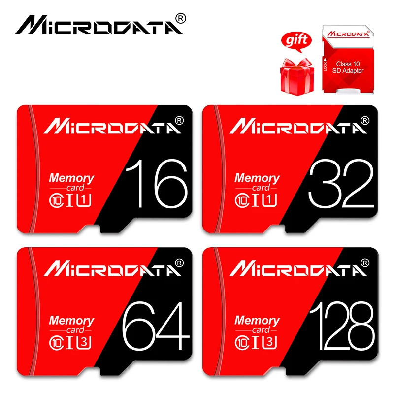

Wholesale red micro sd 16GB 32GB SDHC microsd 64GB 128GB flash memory card SDXC Class 10 TF/Micro SD card with package