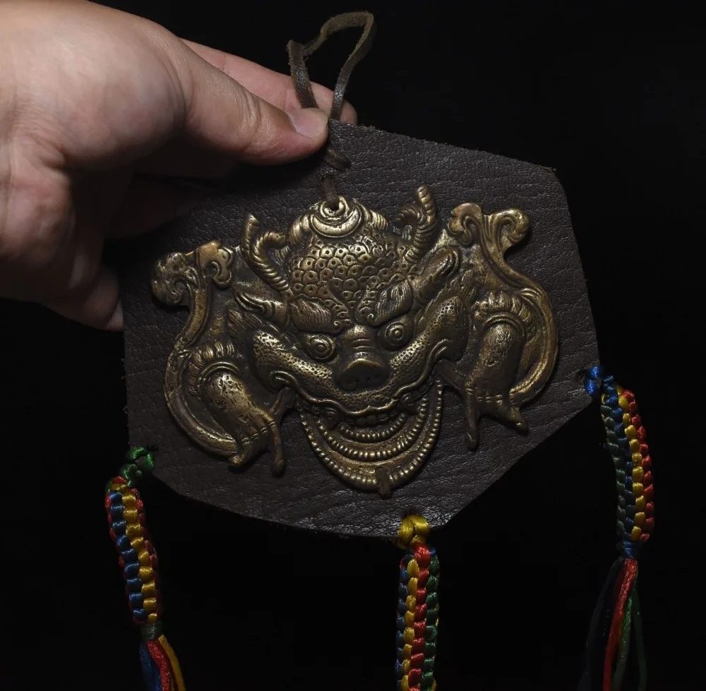 

christmas Collect Tibet Buddhism Brass Redpoll Winged Garuda Eagle Buddha Statue Pendant halloween