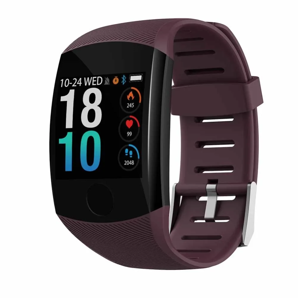 Q11 Смарт-часы с сердечным ритмом водонепроницаемые фитнес-браслет трекер активности большой пресс-экран сообщение напоминание время Smartband браслет