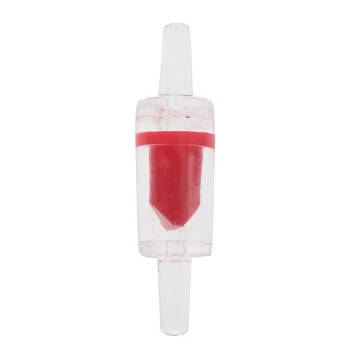 

2 Pcs Aquarium Non-return Red Clear Plastic Air Pump Check Valves