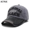 Aetrue marca hombres SnapBack mujeres gorra de béisbol sombreros para hombres casquette casquillos del papá gorras algodón ajustable sombrero carta ► Foto 2/6