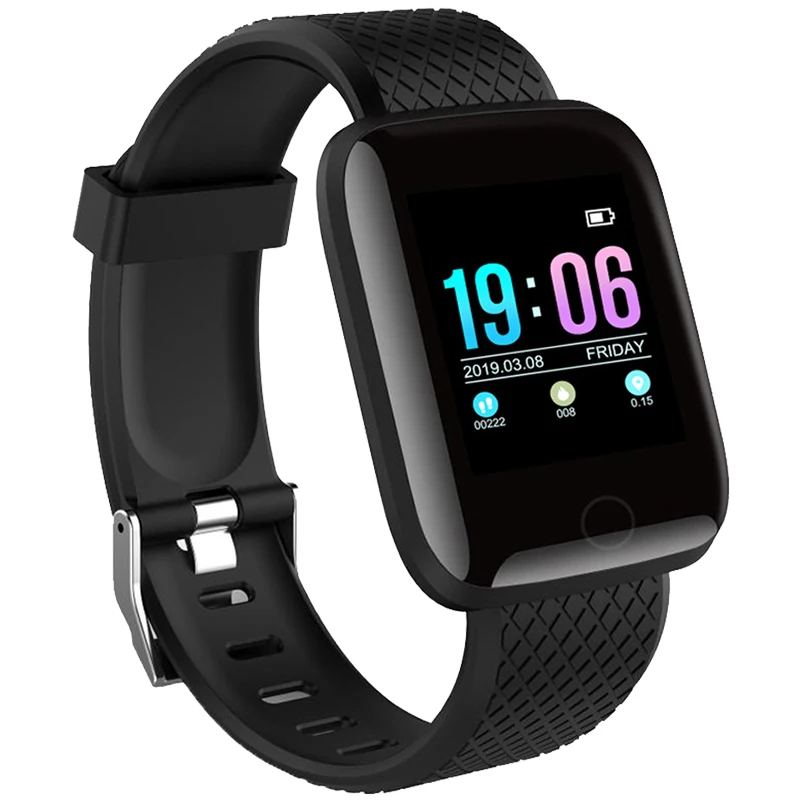 Smart Watch Men Women D13 1.3inch OLED Color Screen Bluetooth Heart Rate Monitor Smart Bracelet Fitness Tacker For Android IOS