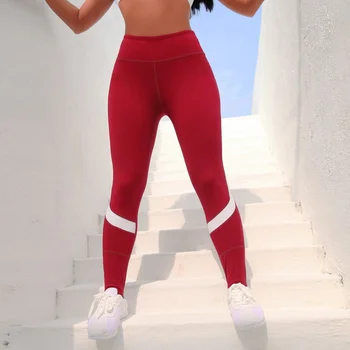 

2019 OVESPORT Leggings Women 5 Colors High Waist Push Up Print Breathable Women Leggings Fitness Ankle Length Quick Dry Knitted