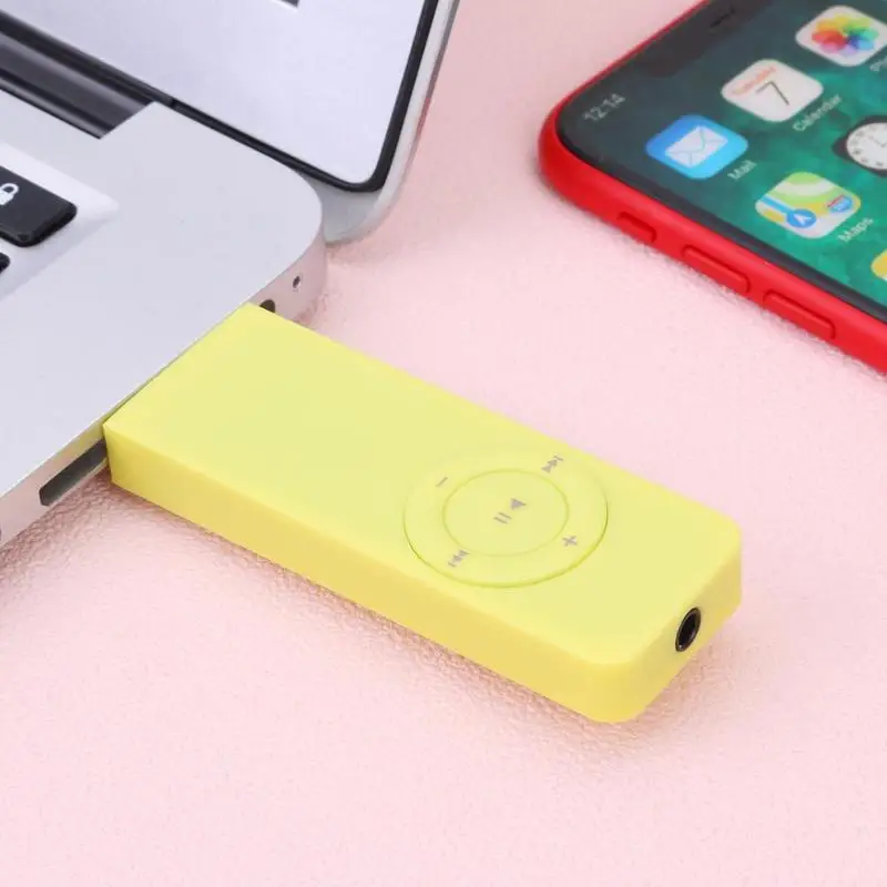 Портативный USB MP3 плеер со слотом для tf карты перезаряжаемый 160 мАч мини с