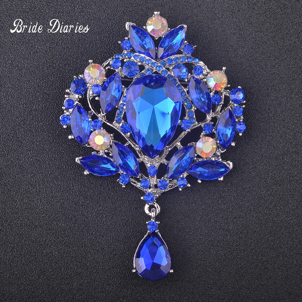 Buy Vintage Womens Brooch Alloy Brooches Crystal Large