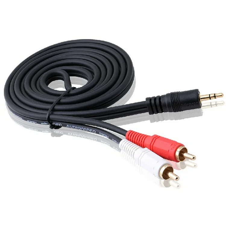 1 шт. 5 м футов 3 мм штекер к 2 RCA стерео аудио кабелям Aux кабель для ноутбука тв