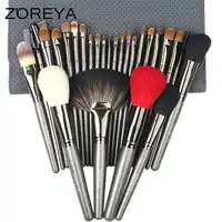ZOREYA Sable Hair High Quality Makeup Brushes 26pcs Professional Make Up Brush Set With Cosmetic Bag