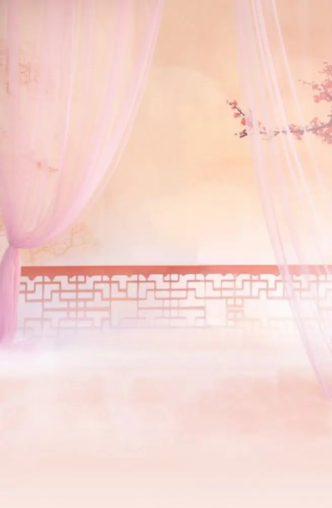 

5x7ft Pink Curtain Red Flowers Photography Backdrops Photo Props Studio Background