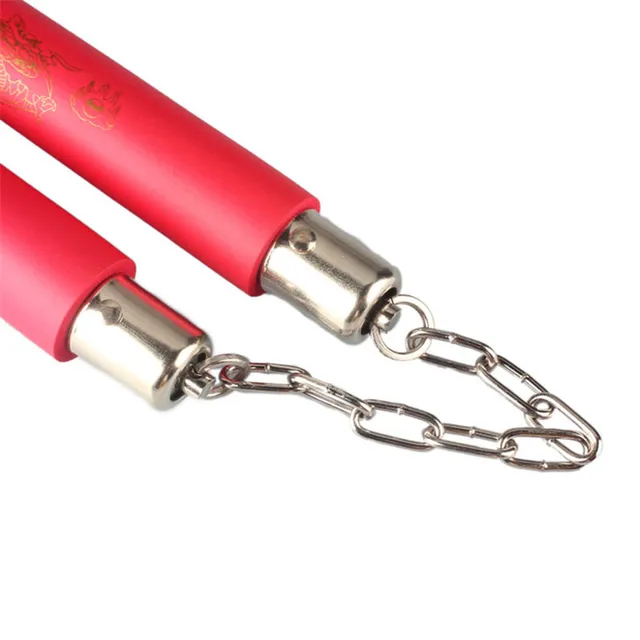 New Martial Arts Foam Nunchucks Karate Ninja Nunchakus Dragon View