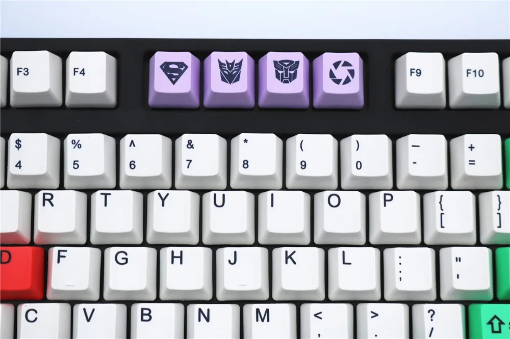 Красочные механические клавиатуры keycap OEM профиль PBT краситель-сублимированный 87/108 ключ красный/белый MX Переключатель ANSI раскладка только брелки