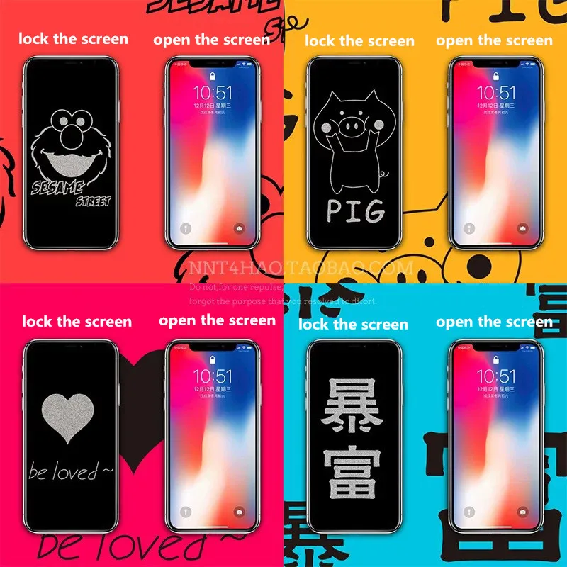 

Invisible Cartoon Glass Tempered Glass Screen Protective Film Steel LCD On For iPhone Latest Research Development High Quality